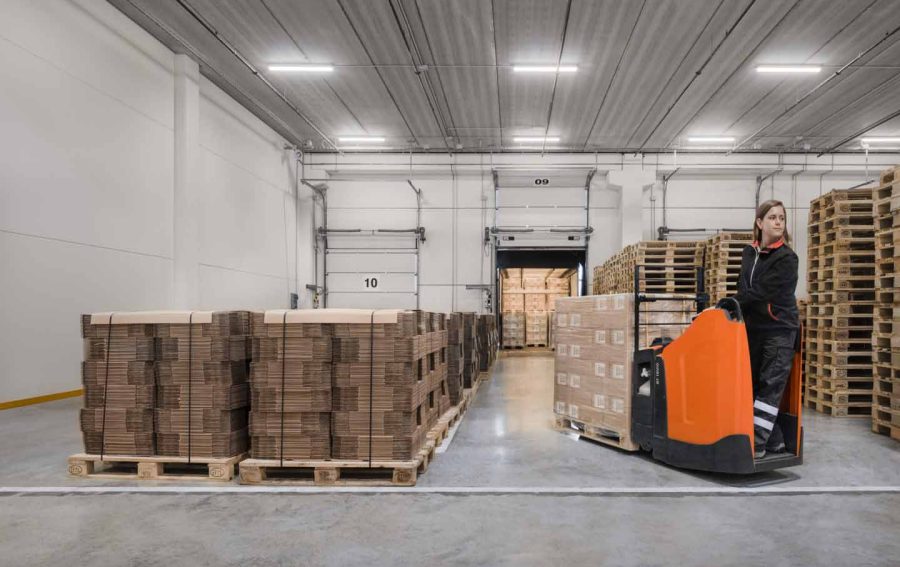 pallets-en-almacen-con-transpaleta-electrica pallets-en-almacen-con-transpaleta-electrica